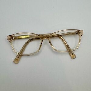 Christian Siriano Tan Crystal Glasses